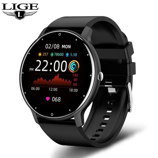 LIGE 2025 Smartwatch for Women - IP67 Waterproof Fitness Tracker w/ Bluetooth (Android/iOS)
