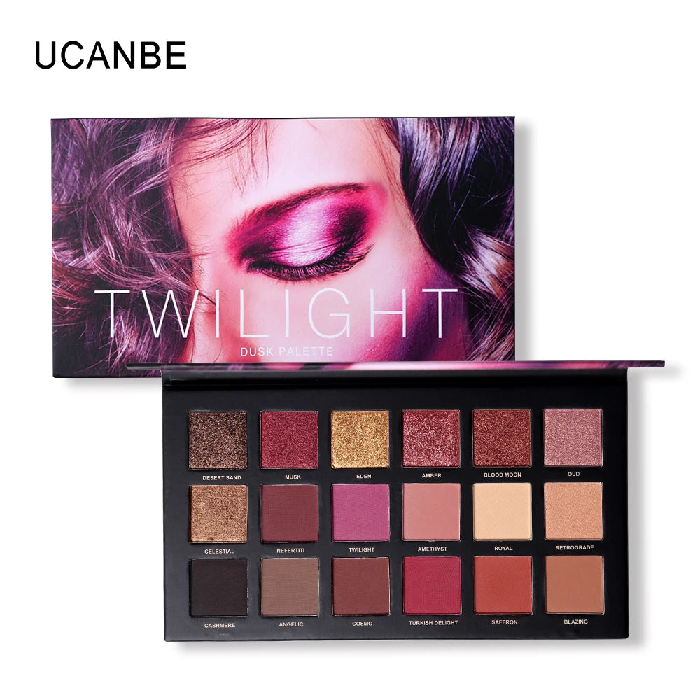 UCANBE Eyeshadow Palette Set – 2pcs Matte Shimmer Glitter Pigment Makeup - Lylamor.com
