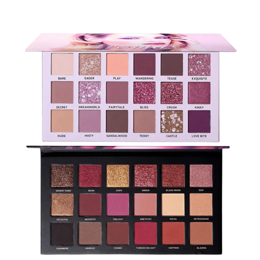 UCANBE Eyeshadow Palette Set – 2pcs Matte Shimmer Glitter Pigment Makeup - Lylamor.com