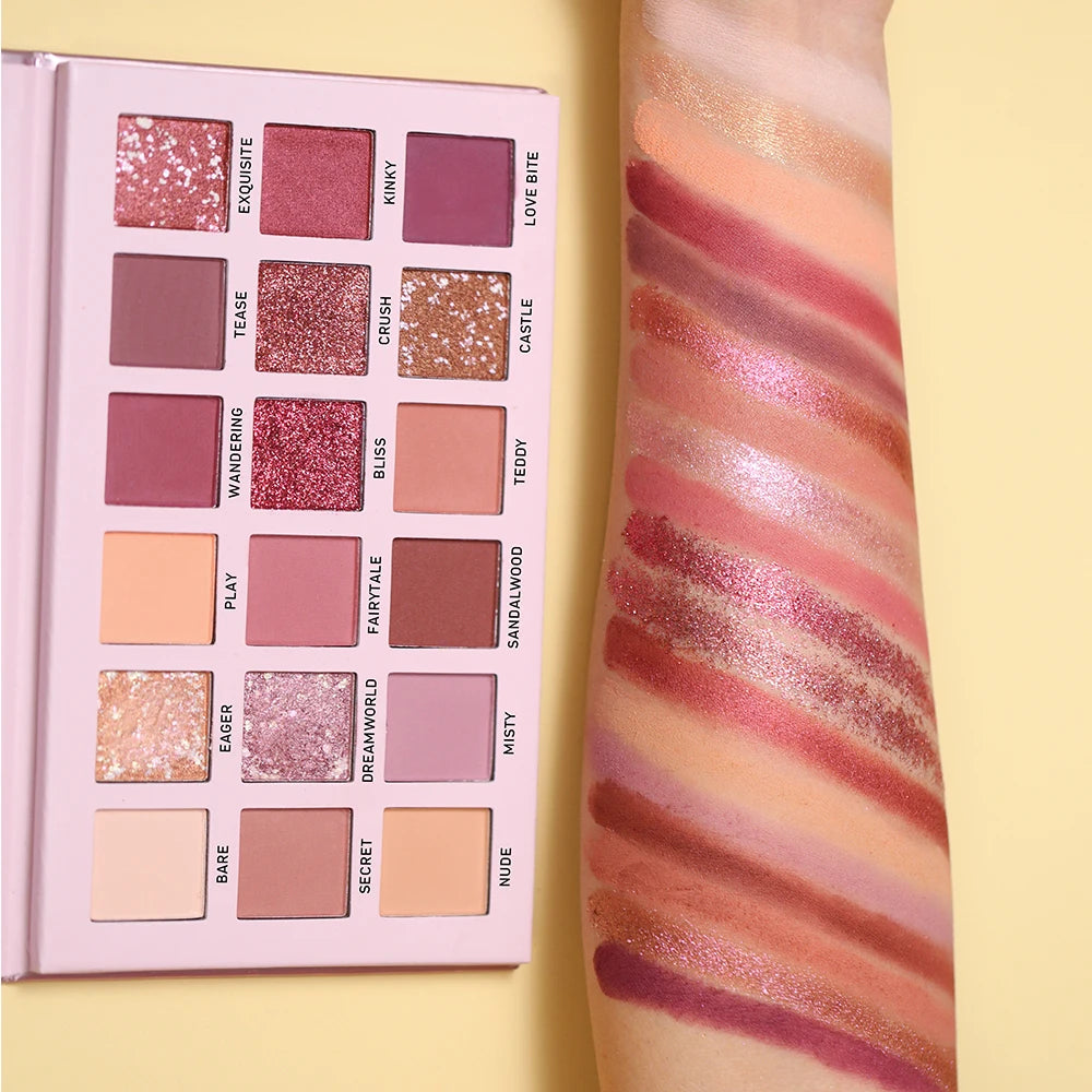 UCANBE Eyeshadow Palette Set – 2pcs Matte Shimmer Glitter Pigment Makeup - Lylamor.com