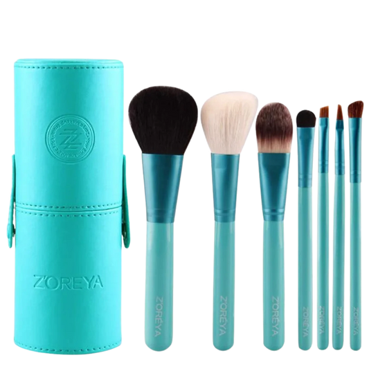 Zoreya 7pcs Natural Goat Hair Brush Tool Set - Lylamor.com