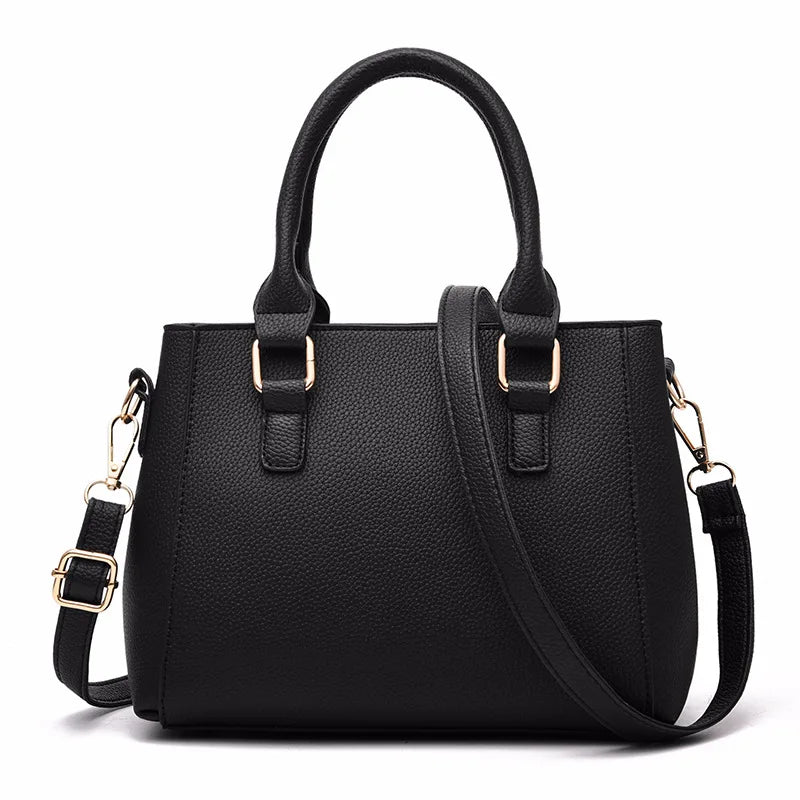 Embroidery Leather Messenger Bag for Women - Elegant Hairball Design Handbag