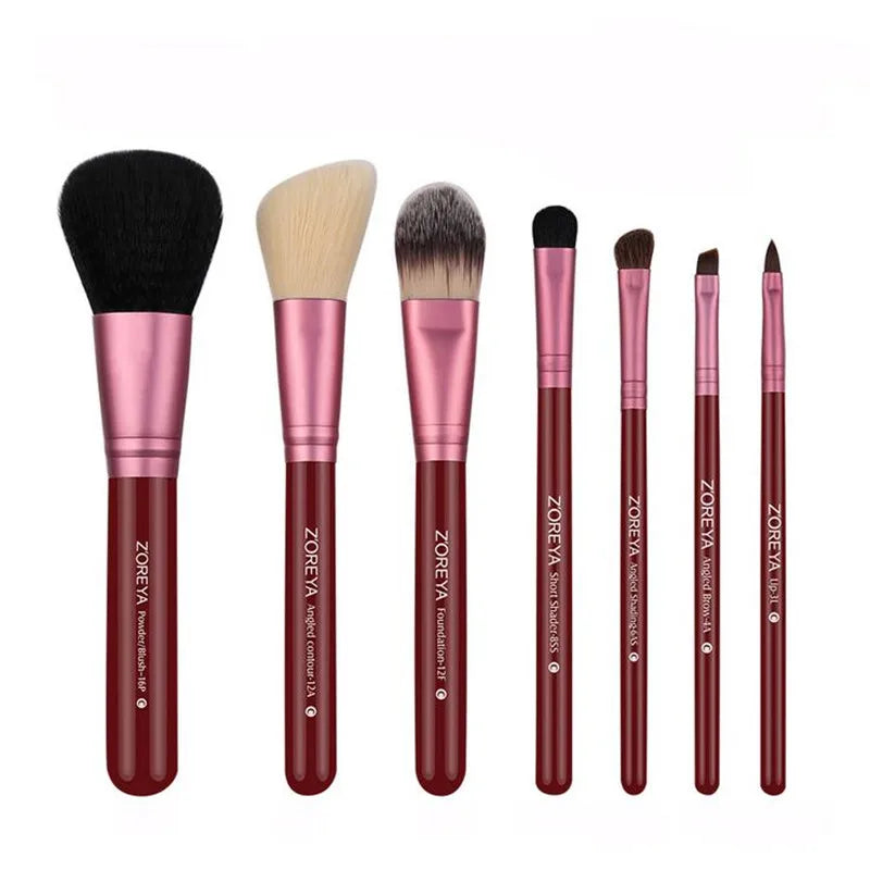 Zoreya 7pcs Natural Goat Hair Brush Tool Set - Lylamor.com