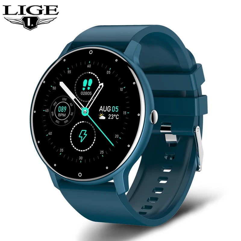 LIGE 2025 Smartwatch for Women - IP67 Waterproof Fitness Tracker w/ Bluetooth (Android/iOS)