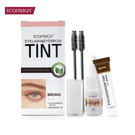 Eyelash & Eyebrow Dye Tint Kit - Professional Brow Enhancer & Lash Lift