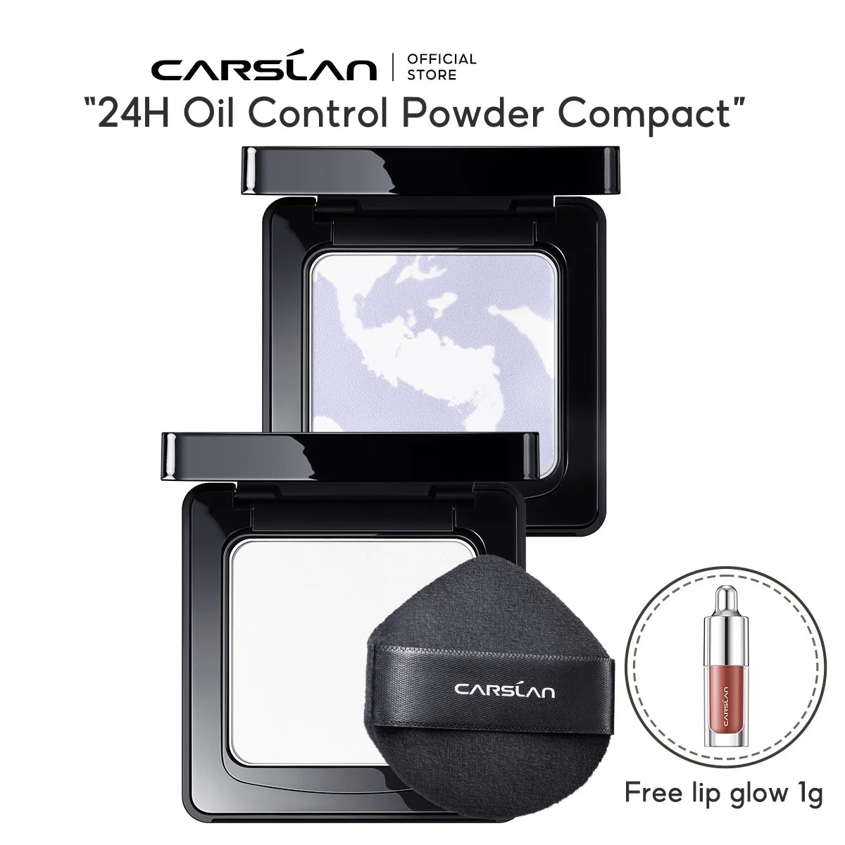 CARSLAN Stay Matte Pressed Powder – 24H Oil Control & Long-Lasting - Lylamor.com