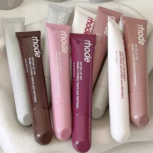 Rhode Makeup Lip Glosses Plump Moisturizing Lip Glaze Oil Long Lasting Nourishing Lipstick Care Ins Salty Tan Raspberry with Box
