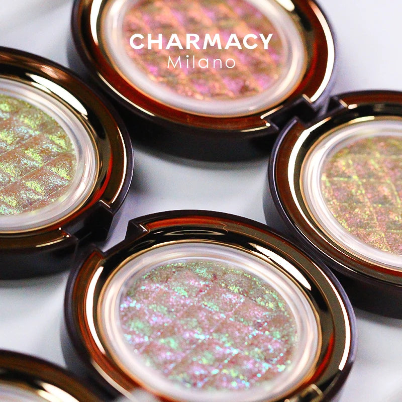 CHARMACY Luxury Duochrome Chameleon Eyeshadow – Long-lasting, Waterproof, Shiny Glitter Highlighter - Lylamor.com