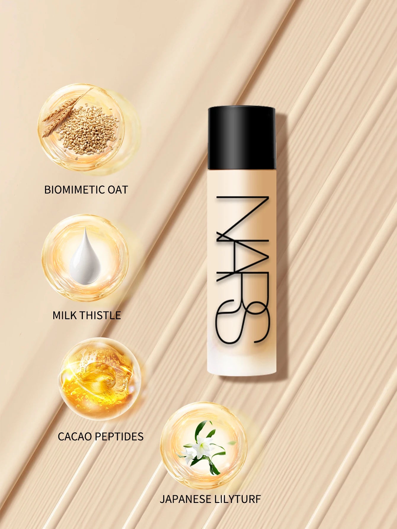 NARS Light Reflecting Foundation – Skincare Hybrid Makeup, Mini Size (Mont Blanc Light 2) - Lylamor.com