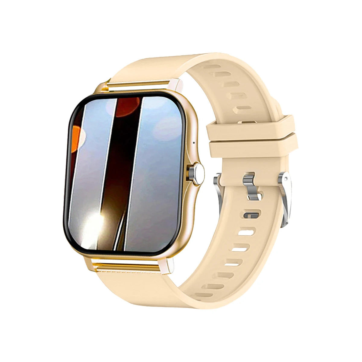 Montre connectée Bluetooth avec écran 1,44". Design unisexe.