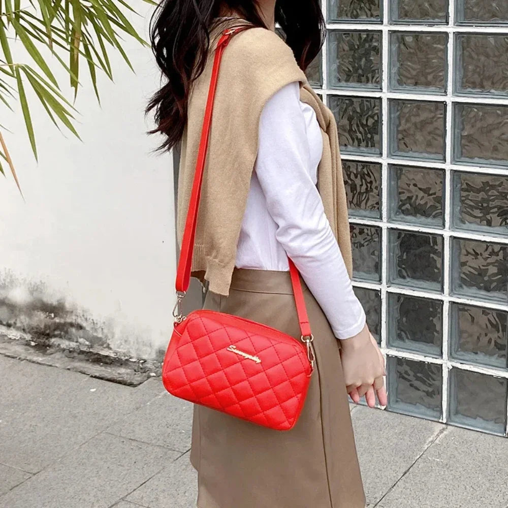 Tassel Embroidered Messenger Bag – Stylish Crossbody Shoulder Bag for Women