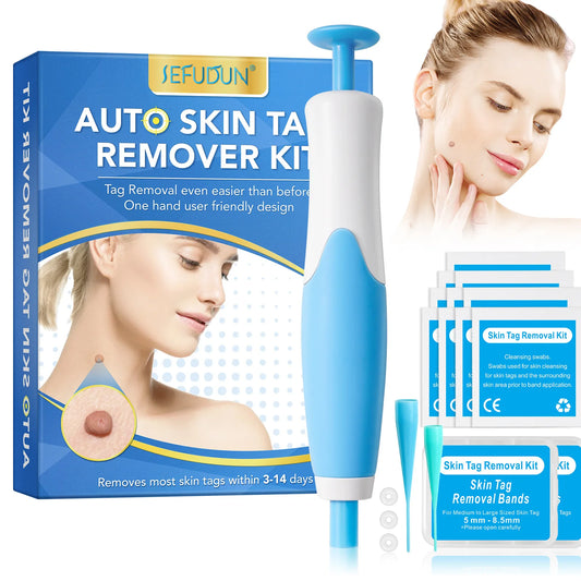 2-in-1 Skin Tag Remover Pen – Painless Mole & Wart Removal Kit with Cleansing Swabs