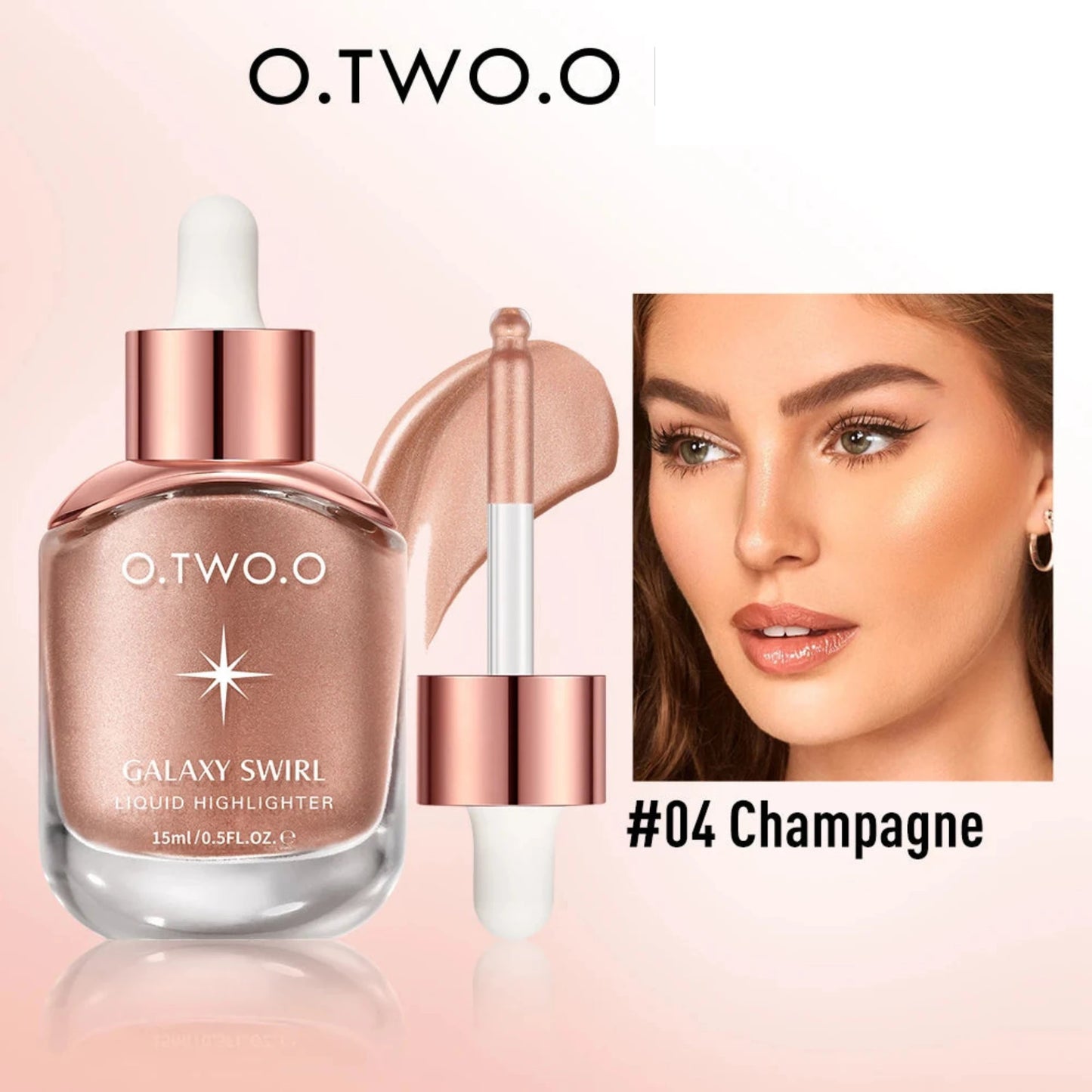 O.TWO.O Liquid Highlighter Shimmer Glitter Lightweight Long-Lasting Glow - Lylamor.com