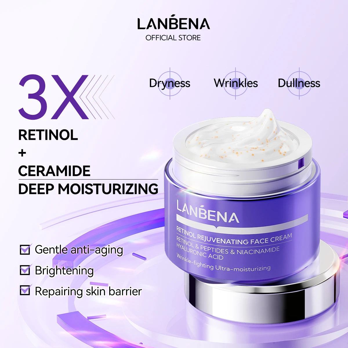 LANBENA Retinol Facial Skincare Serum Set – Anti-Aging, Firming, Moisturizing, Reduces Fine Lines & Rejuvenates Skin - Lylamor.com