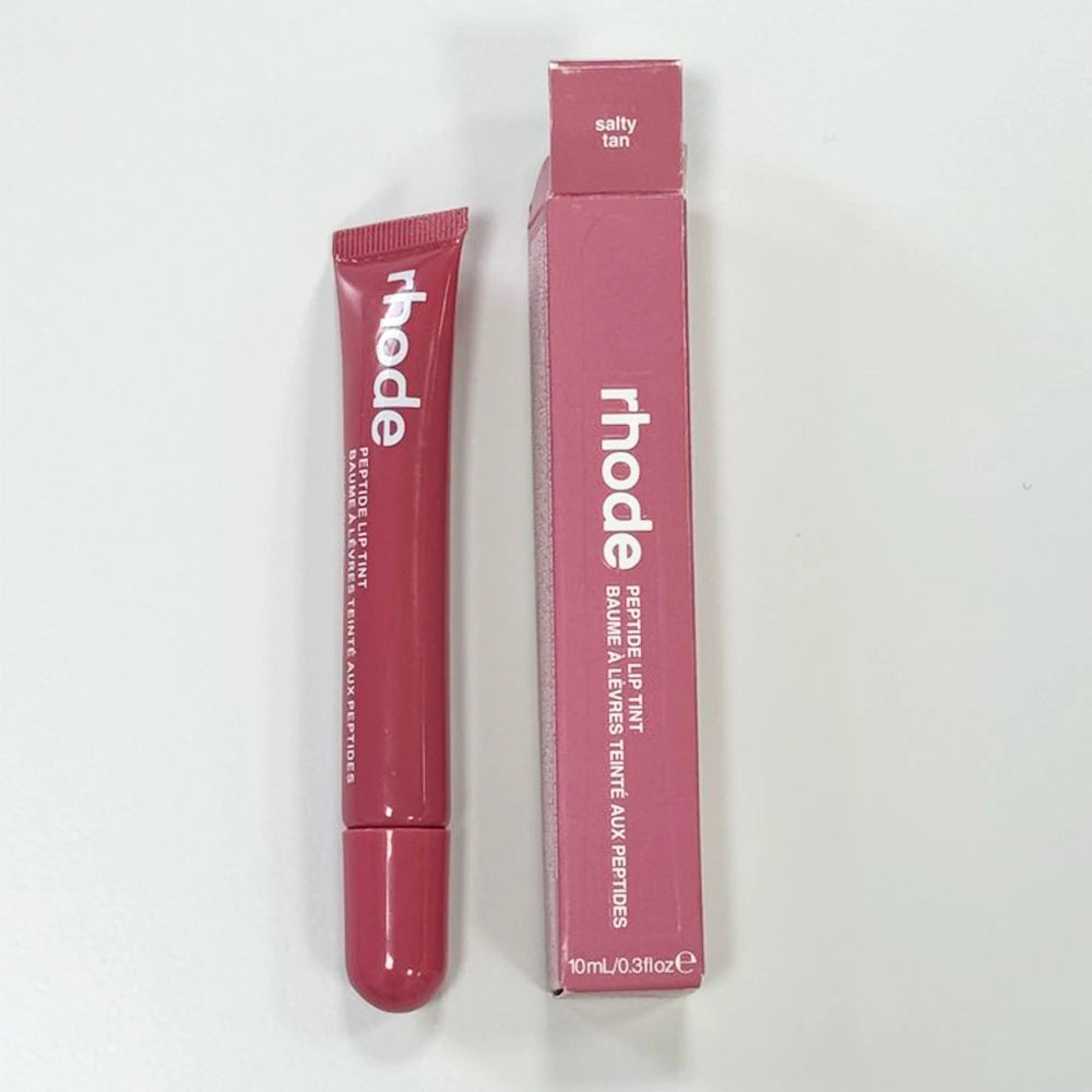 Rhode Makeup Lip Glosses Plump Moisturizing Lip Glaze Oil Long Lasting Nourishing Lipstick Care Ins Salty Tan Raspberry with Box