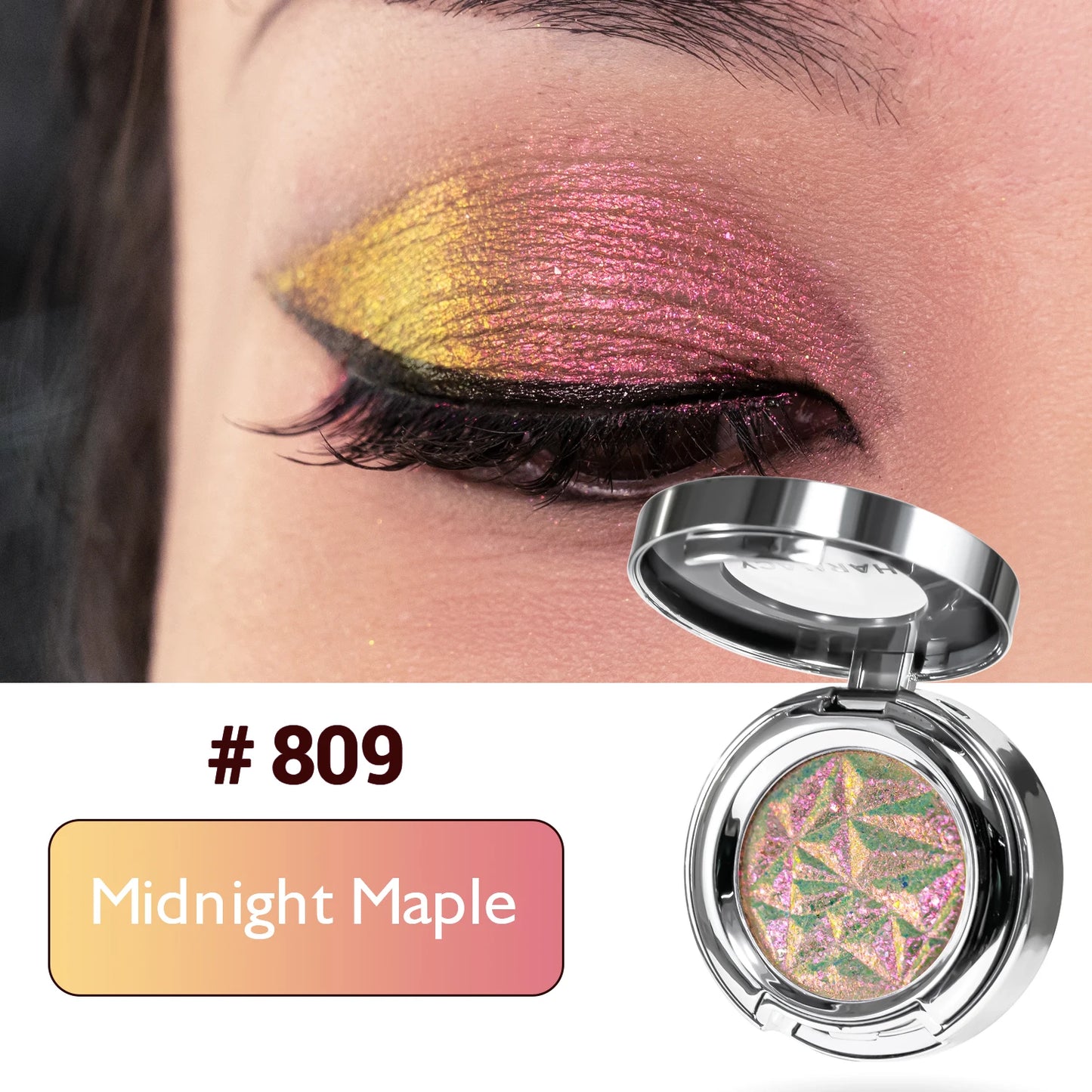 CHARMACY 10 Colors Multichrome Glitter Eyeshadow Powder – Long-Lasting Waterproof Holographic Eye enhancer for Women - Lylamor.com