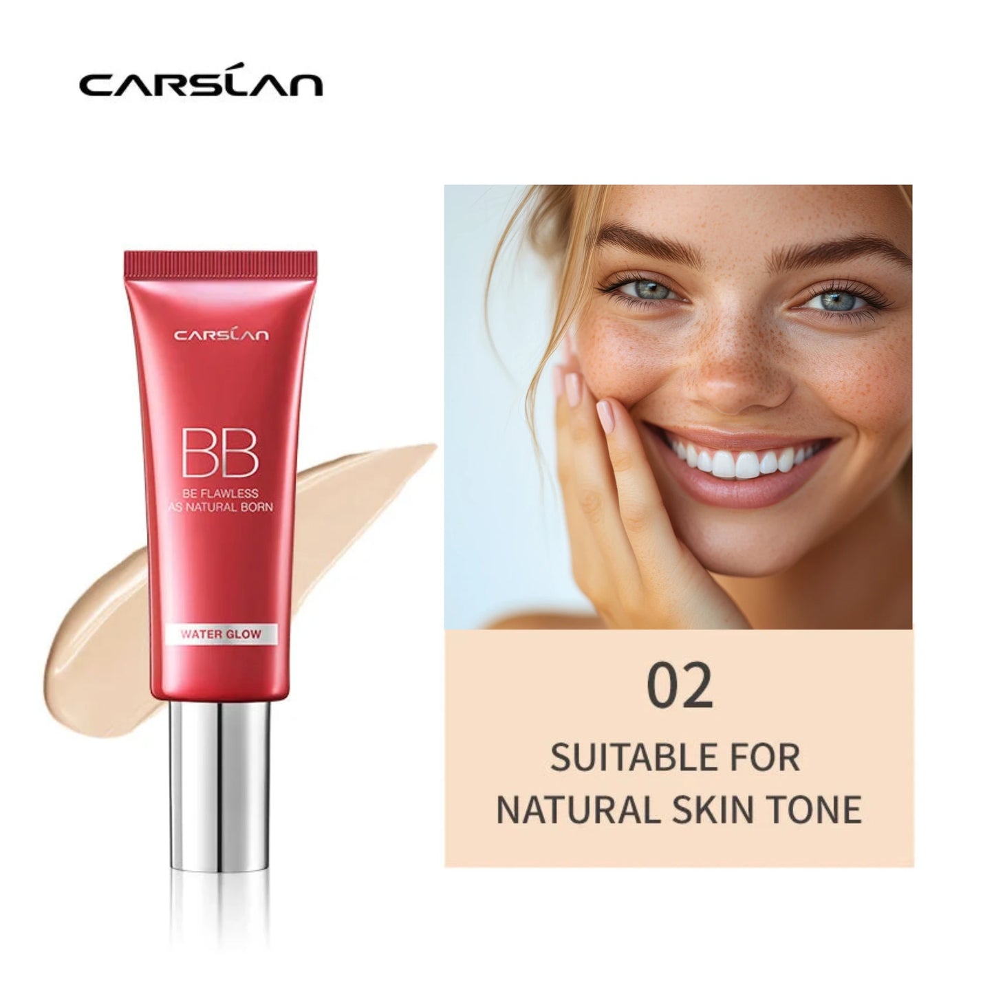 CARSLAN BB Cream Moisturizing Concealer Long Lasting Foundation - Lylamor.com