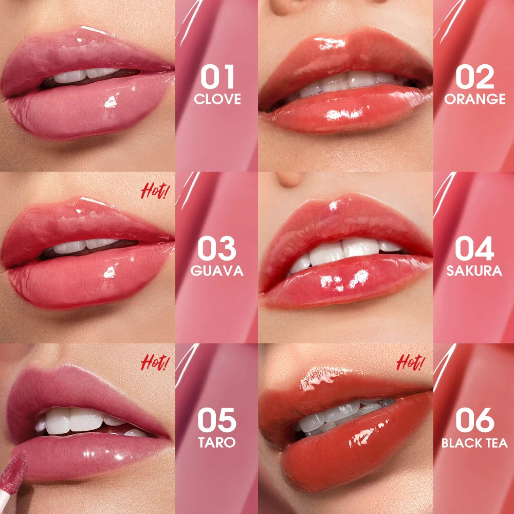 O.TWO.O Lip Gloss Lip Tint – Hydrating Non-Sticky Long Lasting Shine - Lylamor.com