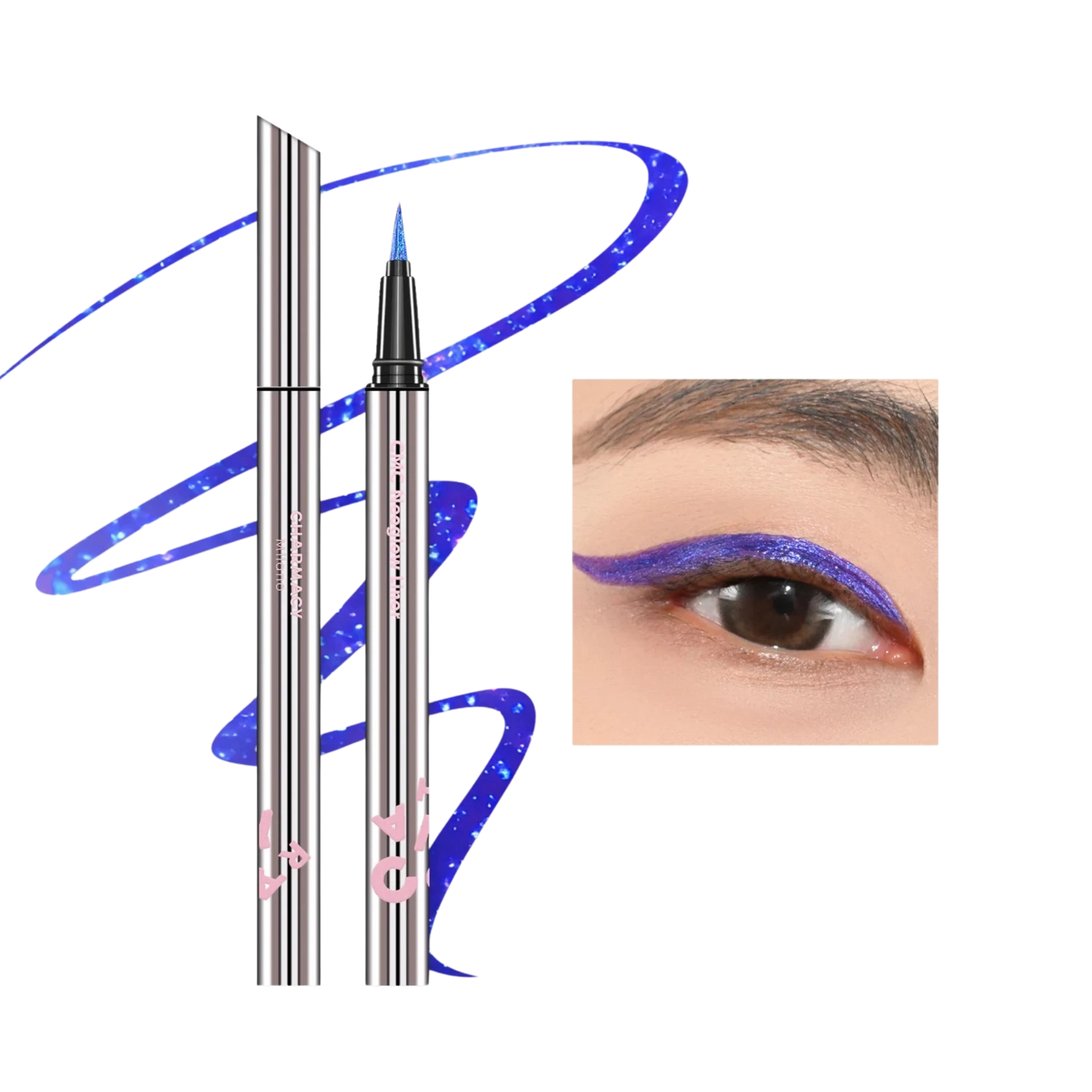 CHARMACY Glitter Liquid Eyeliner – Quick Dry, Waterproof, Long-lasting Chameleon Colors - Lylamor.com