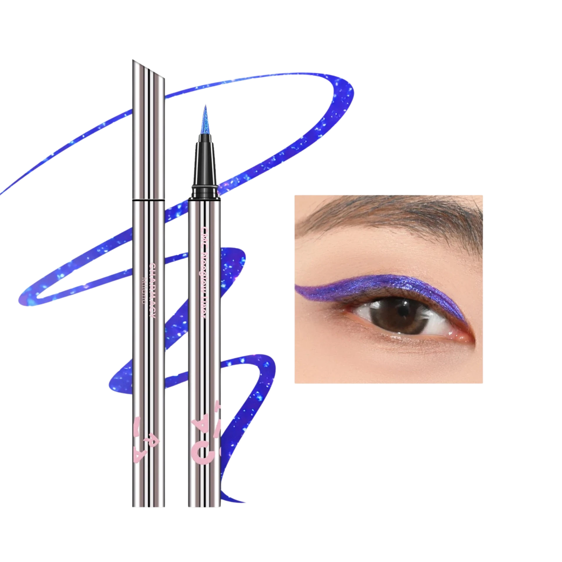 CHARMACY Glitter Liquid Eyeliner – Quick Dry, Waterproof, Long-lasting Chameleon Colors - Lylamor.com