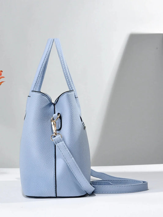 Leather Handbag for Women with Zipper Closure - Lylamor.com