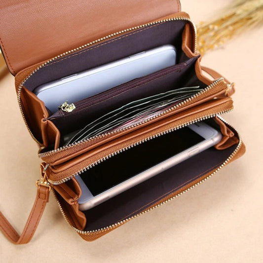 Women's Wallet Shoulder Bag – Multi-Card Organizer & Phone Crossbody