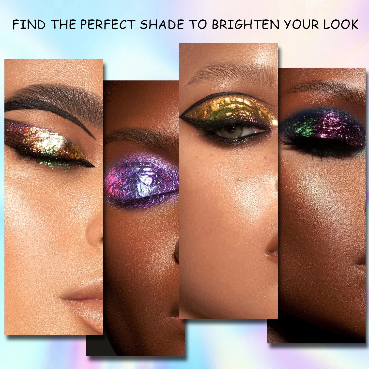 CHARMACY Multichrome Gel Liquid Glitter Eyeshadow – Long Lasting, Waterproof, High Pigment Shimmer Eye Makeup - Lylamor.com