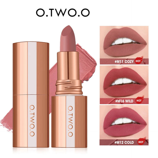 O.TWO.O Matte Lipstick Long Lasting Waterproof Smudge-Free Highly Pigmented - Lylamor.com