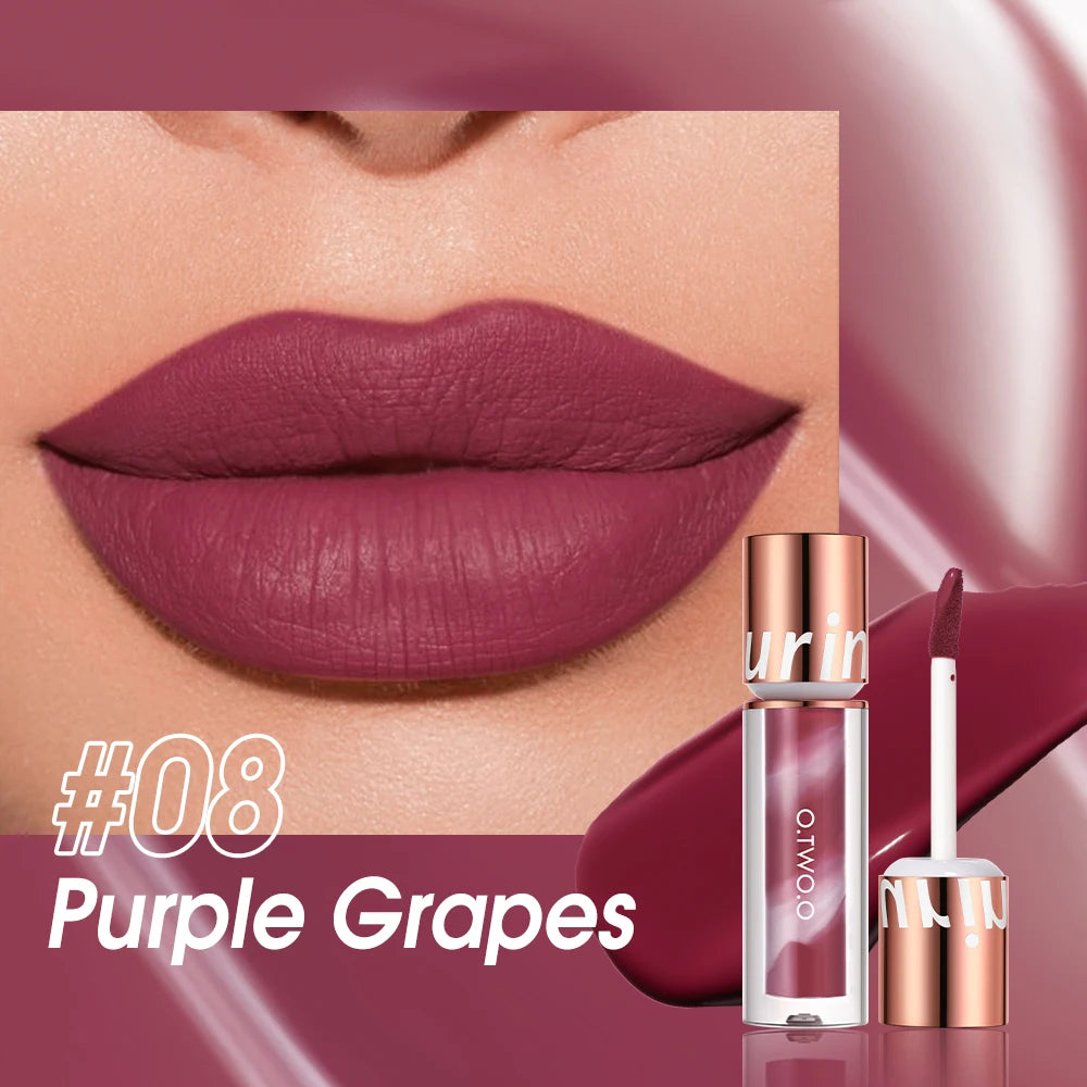 O.TWO.O Velvet Matte Liquid Lipstick – Waterproof Non-Stick Long Lasting Lip Tint - Lylamor.com