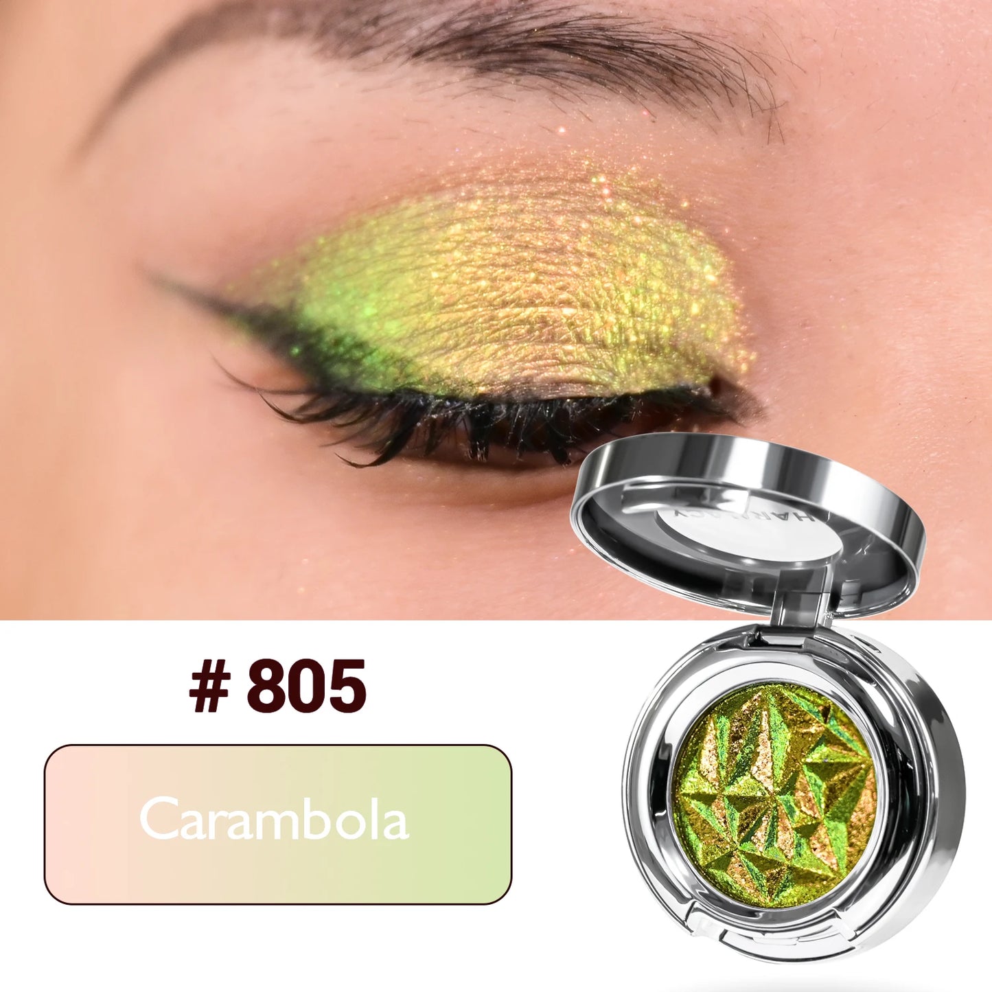 CHARMACY 10 Colors Multichrome Glitter Eyeshadow Powder – Long-Lasting Waterproof Holographic Eye enhancer for Women - Lylamor.com