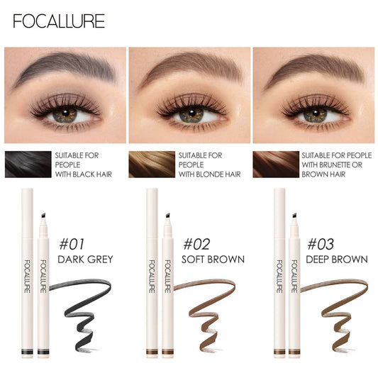 4 Forks Eyebrow Pencil – Waterproof, Long-Lasting & Natural Brow Enhancer - Lylamor.com