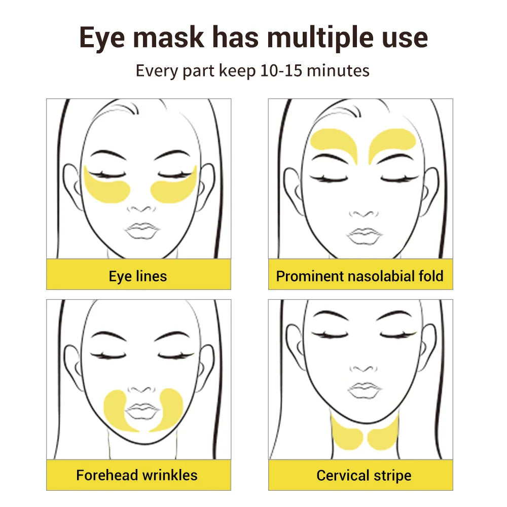 LANBENA Collagen Eye Mask – Anti-Dark Circles & Eye Bag Removal, 60PCS - Lylamor.com