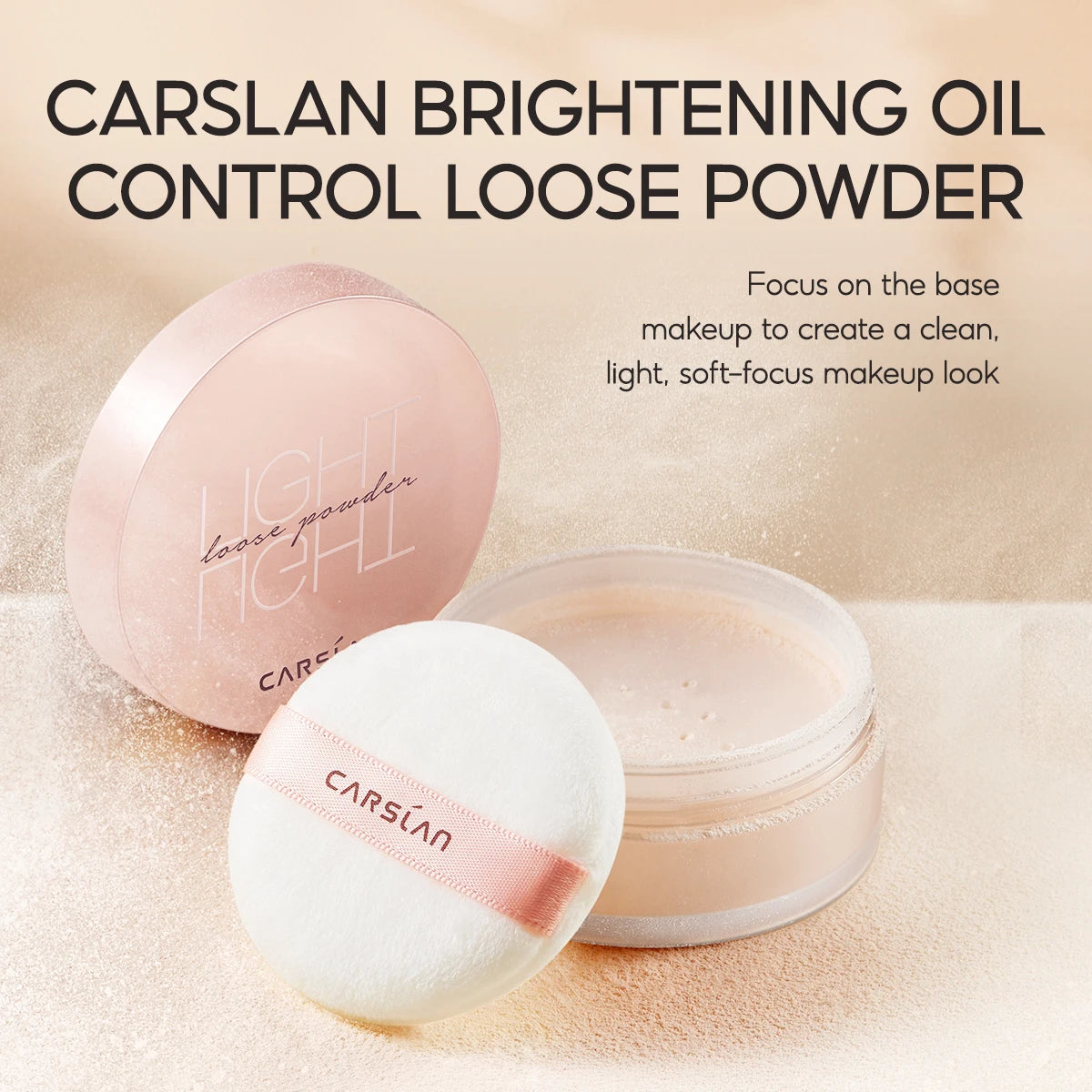 CARSLAN Brighten Loose Finishing Powder – Oil Control, Waterproof, Long Lasting Matte Translucent Face Setting Powder - Lylamor.com