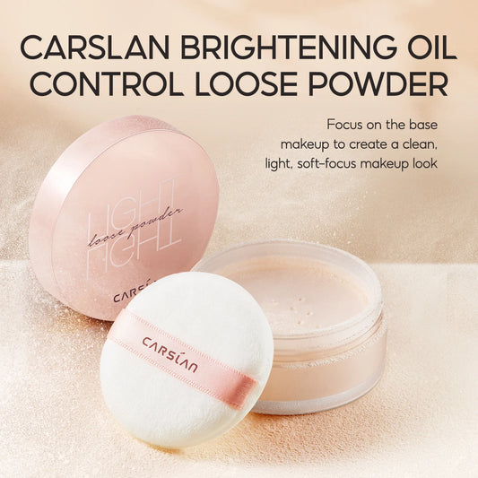 CARSLAN Brighten Loose Finishing Powder – Oil Control, Waterproof, Long Lasting Matte Translucent Face Setting Powder - Lylamor.com