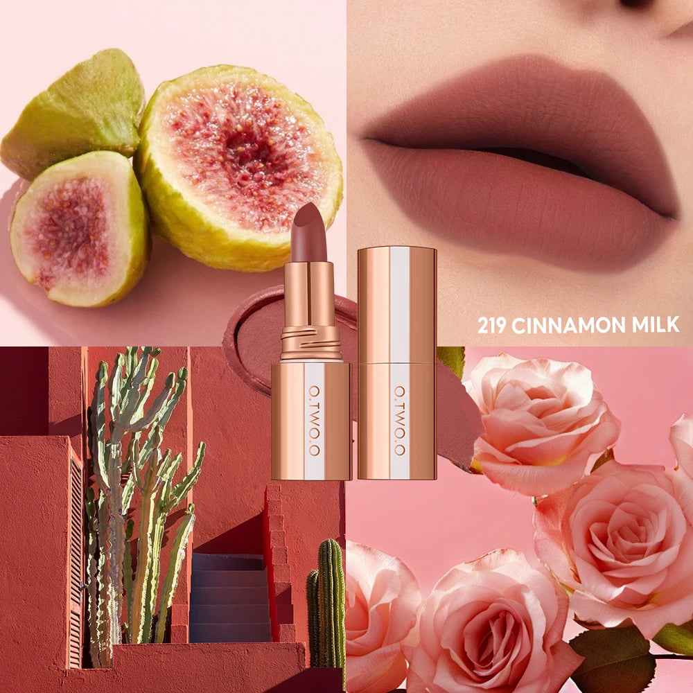 O.TWO.O Matte Lipstick 14 Colors Waterproof Long Lasting Velvet - Lylamor.com