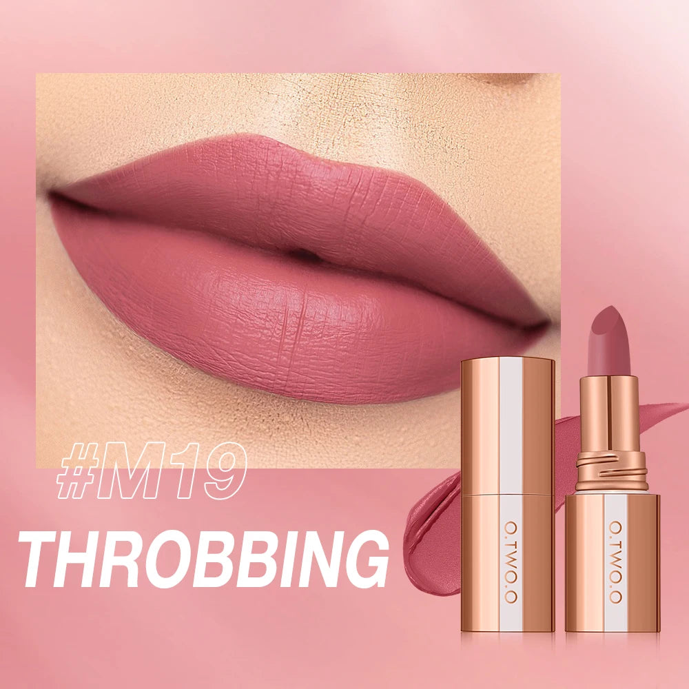O.TWO.O Matte Lipstick 14 Colors Waterproof Long Lasting Velvet - Lylamor.com