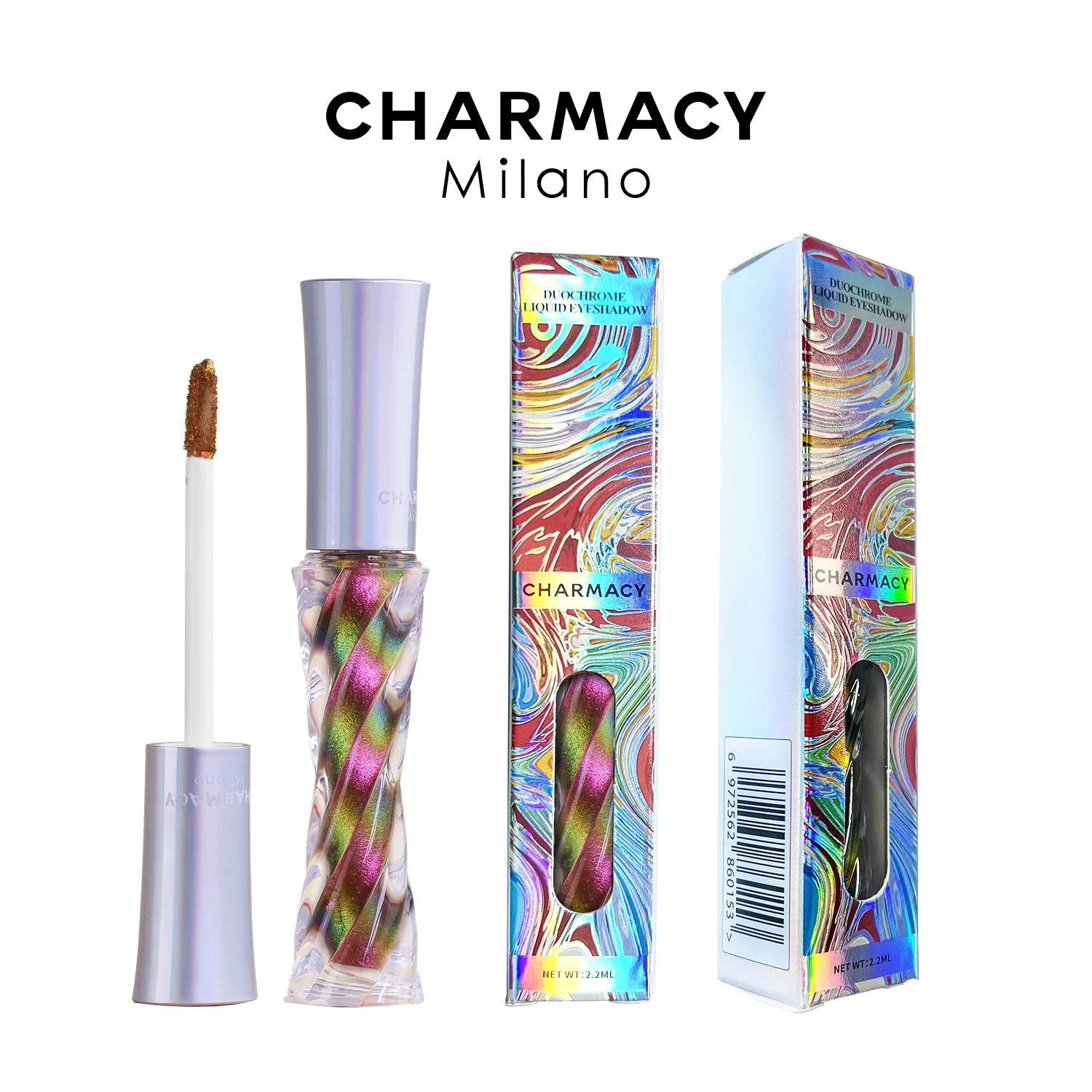 CHARMACY Glitter Liquid Eyeshadow – 40 Duochrome Colors, Long-lasting Shimmer & Metallic Finish - Lylamor.com