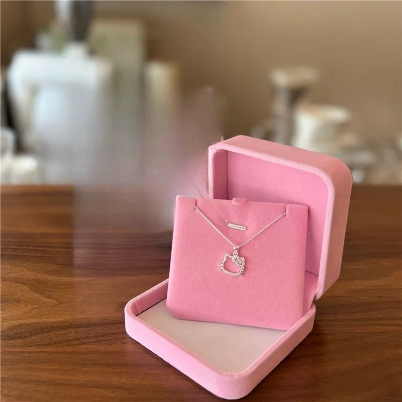 Hello Kitty Clavicle Necklace – Kawaii Sanrio Anime Jewelry Gift