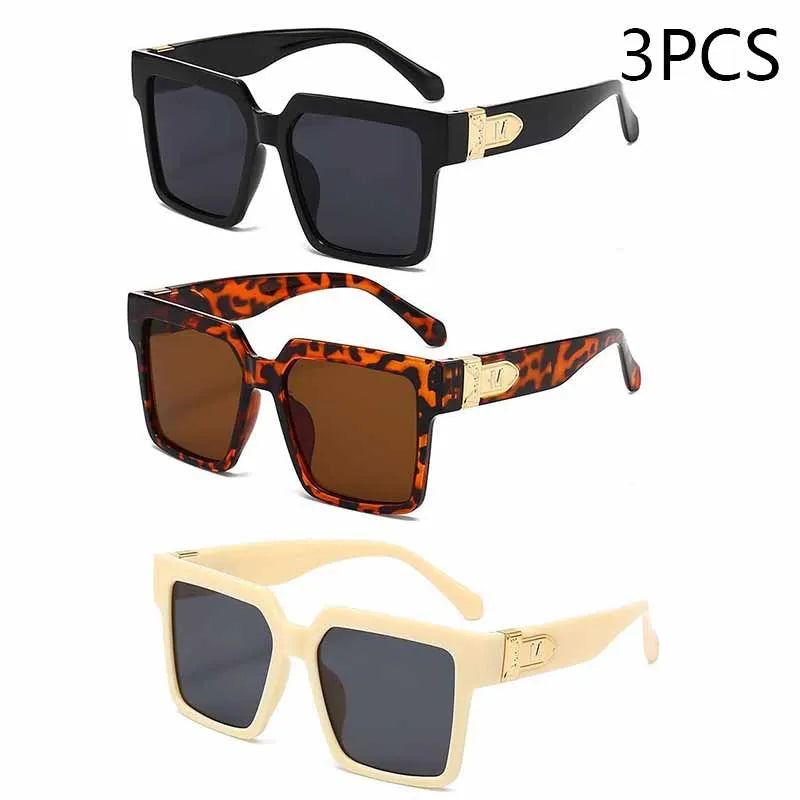 Luxury Square Oversized Sunglasses – 2025 Fashion UV400 Unisex Shades