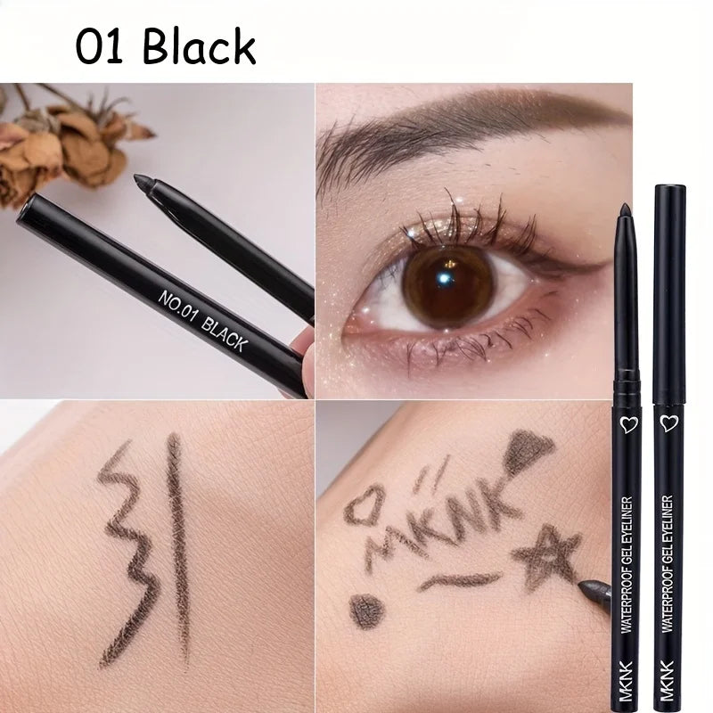 5-Color Waterproof Eyeliner Pencil Set – Long-Lasting & Smudge-Proof