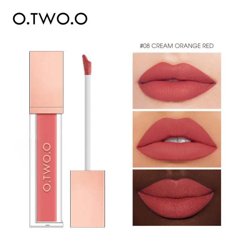 O.TWO.O Velvet Matte Lip Glaze – Waterproof, Long Lasting, High Pigment Non-stick Liquid Lipstick - Lylamor.com
