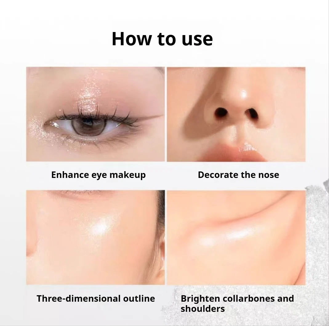 FOCALLURE Highlighter & Bronzer Cream – Matte & Glitter Contour Makeup - Lylamor.com