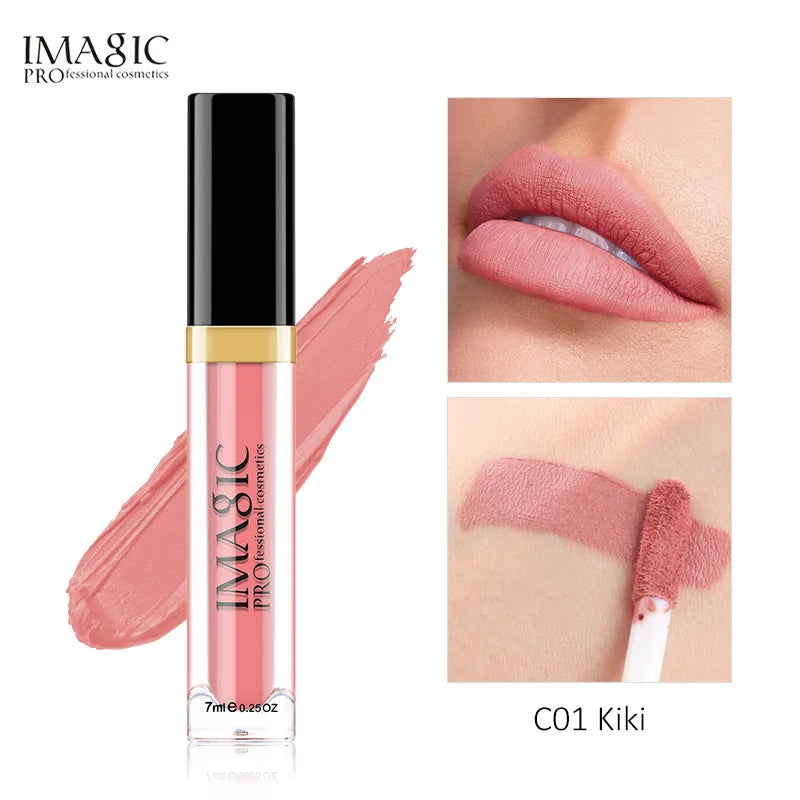 IMAGIC Matte Lip Gloss – Long Lasting Waterproof Liquid Lipstick 24H Wear - Lylamor.com