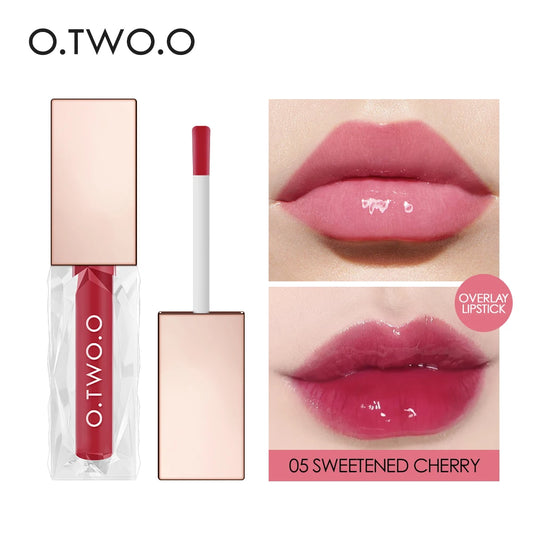 O.TWO.O Clear Crystal Lip Gloss – Moisturizing Lip Oil, Transparent Jelly Shine, Long Lasting - Lylamor.com
