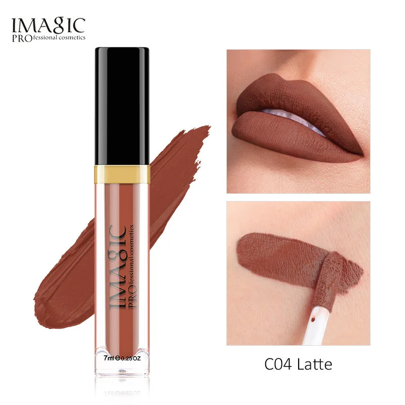 IMAGIC Matte Lip Gloss – Long Lasting Waterproof Liquid Lipstick 24H Wear - Lylamor.com