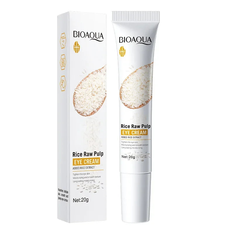 BIOAQUA Rice Essence Eye Cream 20g – Anti-Wrinkle, Dark Circle & skin care for Women - Lylamor.com