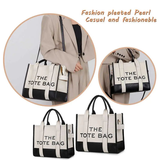 PU Leather Messenger Bag Fashion Letter Underarm Bag Casual Large Capacity Adjustable Strap Simple Portable for Weekend Vacation - Lylamor.com