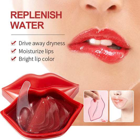 Vitamin C Lip Mask Patches | Moisturizing Lip Care for Wrinkle Reduction, Repair & Plump Lips - Lylamor.com