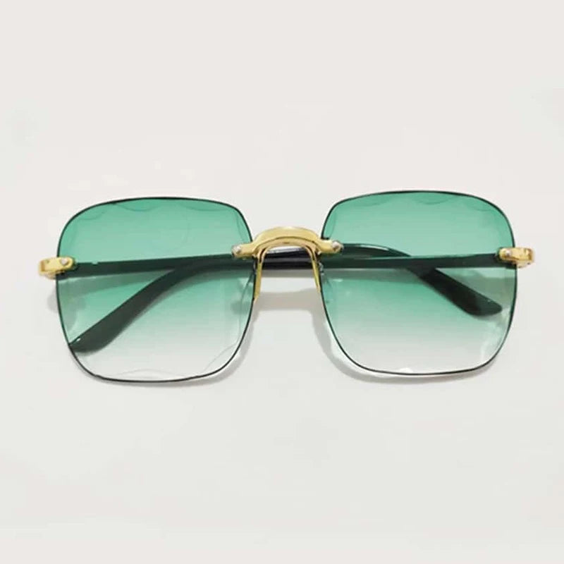 2025 Rimless Women's Sunglasses - Vintage Gradient Lenses UV400 Protection
