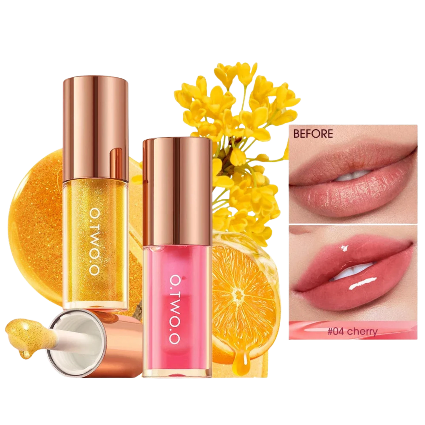 O.TWO.O Lip Oil Plumper – Moisturizing Glossy Lip Balm & Tint Care - Lylamor.com